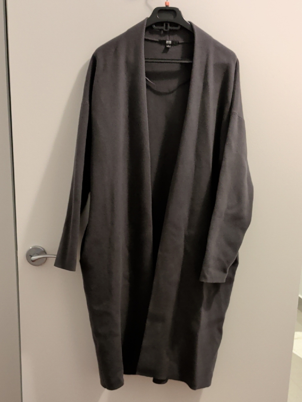 Uniqlo Charcoal Knit Cardigan